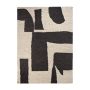 Tapis en laine off-white et coffee 200x300 cm Piece - Ferm Living