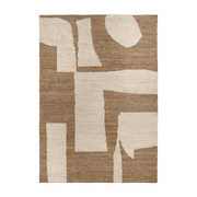 Off-white wool and toffee rug 200 x 300 cm Piece - Ferm Living