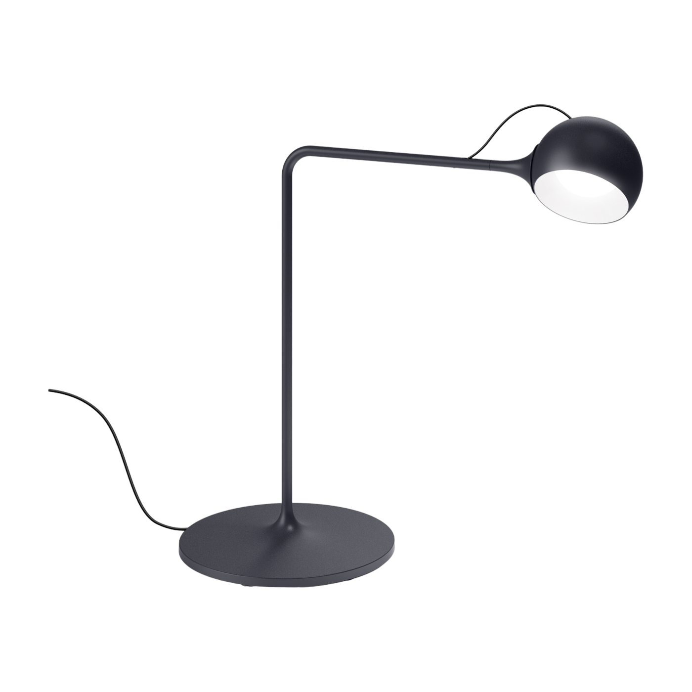مصباح طاولة من الفولاذ الرمادي الفحمي Ixa - Artemide