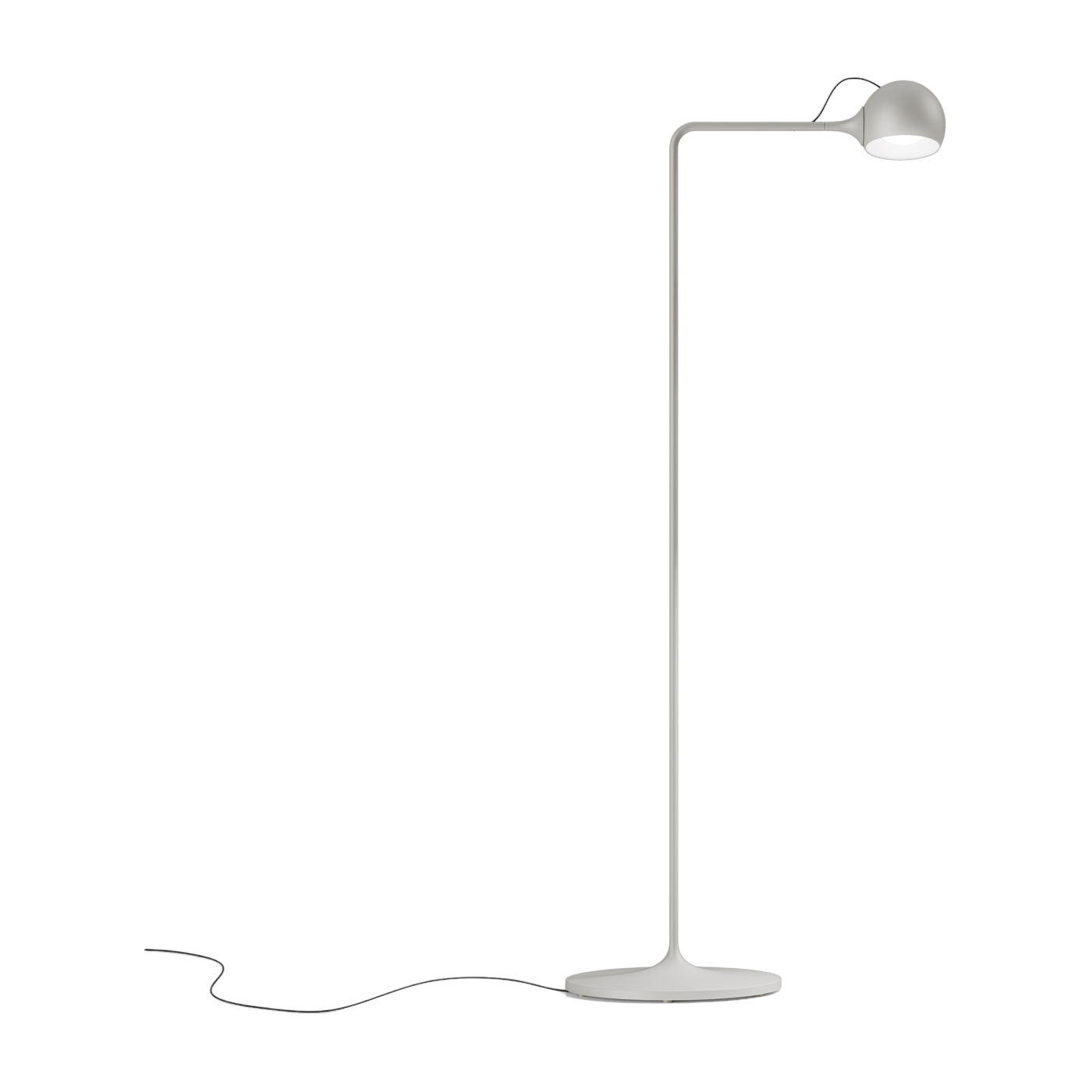 مصباح قراءة أرضي من الفولاذ الأبيض Ixa - Artemide
