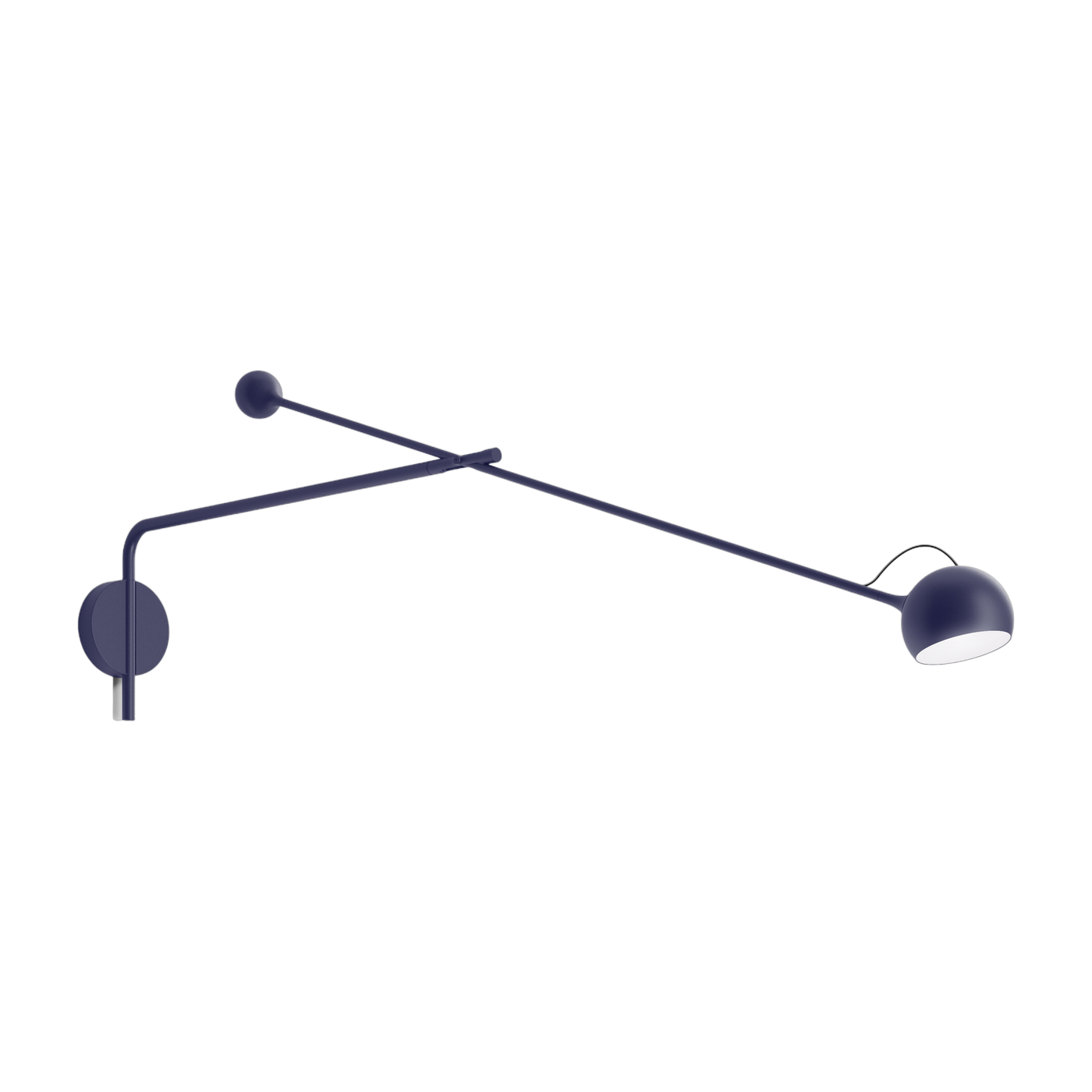 مصباح حائط بذراع من الفولاذ الأزرق Ixa - Artemide