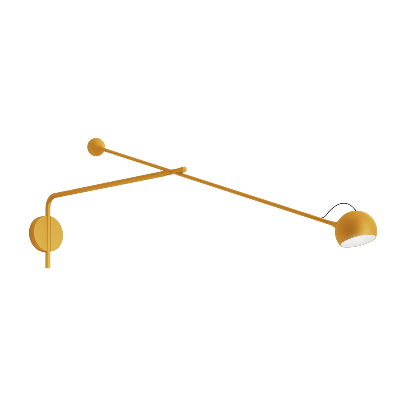 تطبيق جداري بذراع من الصلب الأصفر Ixa - Artemide