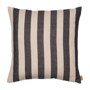 Grande housse de coussin coton et lin noir et sable - Ferm living