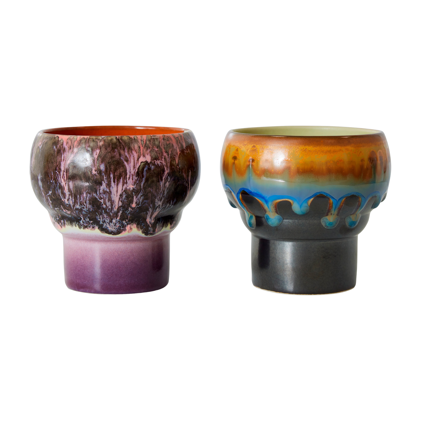 2 Tasses à café lungo en céramique Merge Vaisselle 70's - HKliving