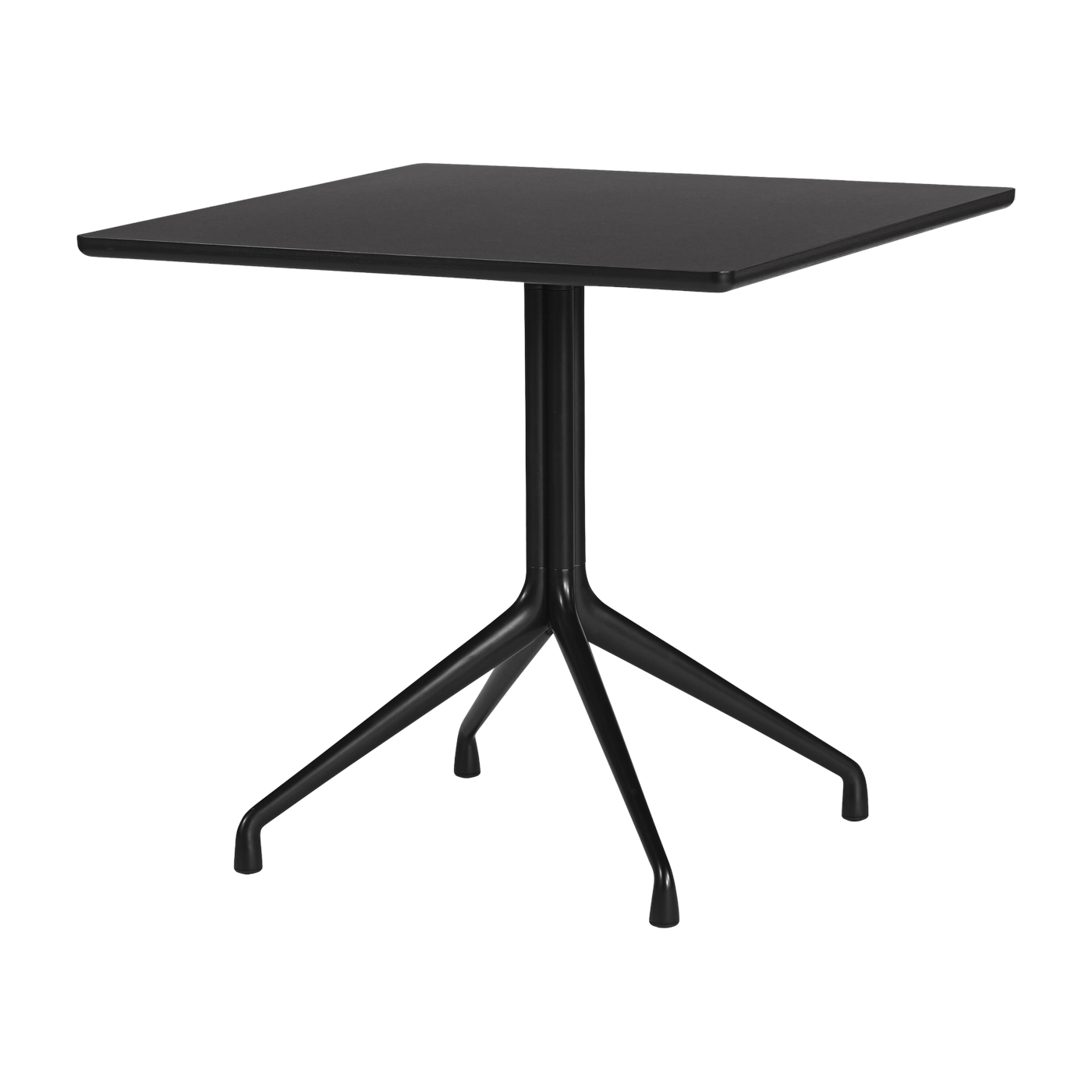 Tavolo da pranzo con struttura in alluminio nero 80 x 80 cm About A Table - HAY