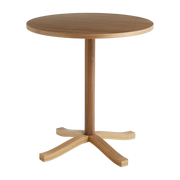 Water lacquered walnut dining table 70 x 74cm Pastis - HAY