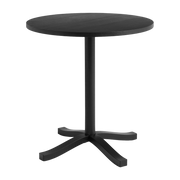 Table à manger en frêne laqué à l'eau noir 70 x 74cm Pastis - HAY