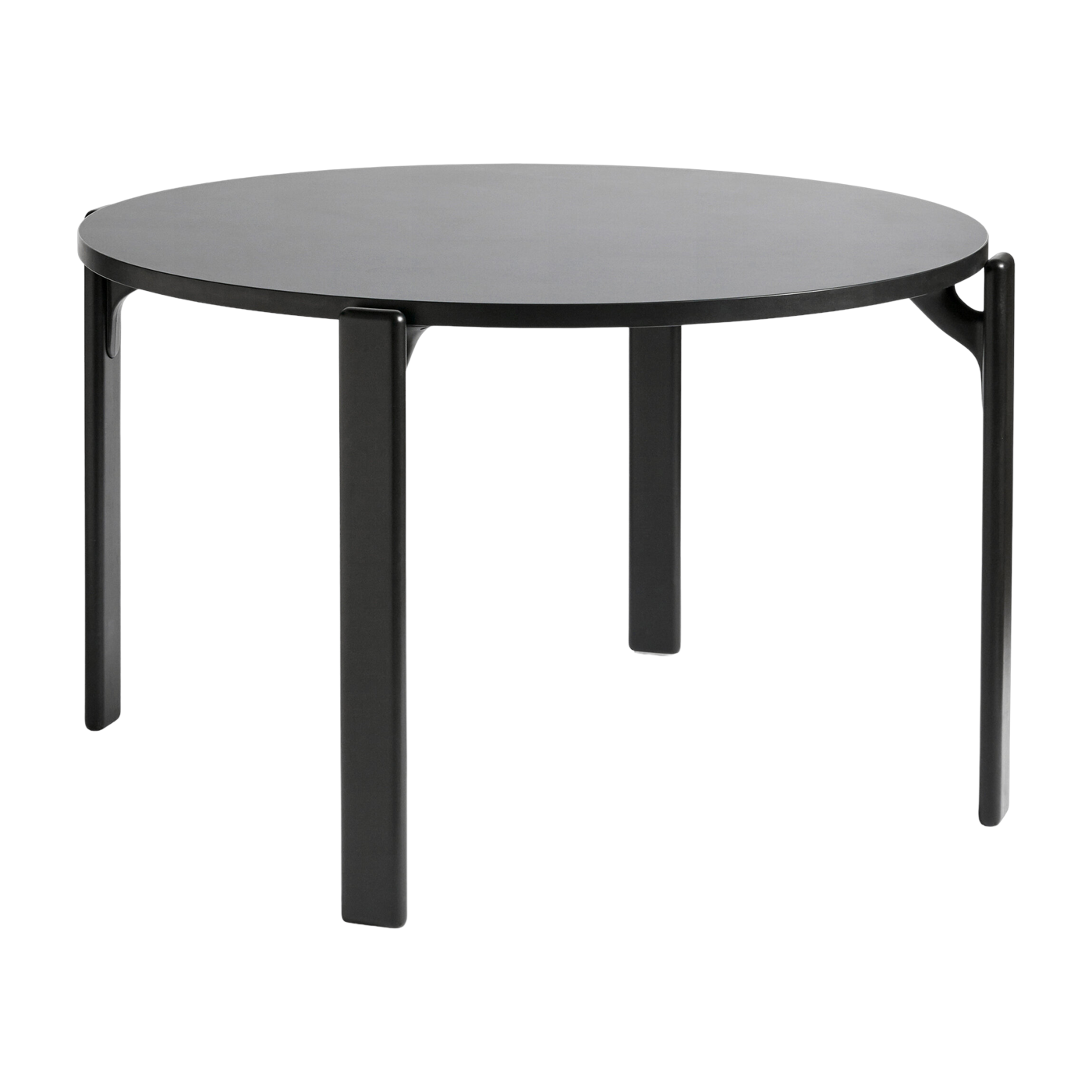 Tavolo da pranzo in faggio laccato nero profondo 128cm Rey - HAY