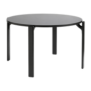 Table à manger en hêtre laqué noir profond 128 cm Rey - HAY