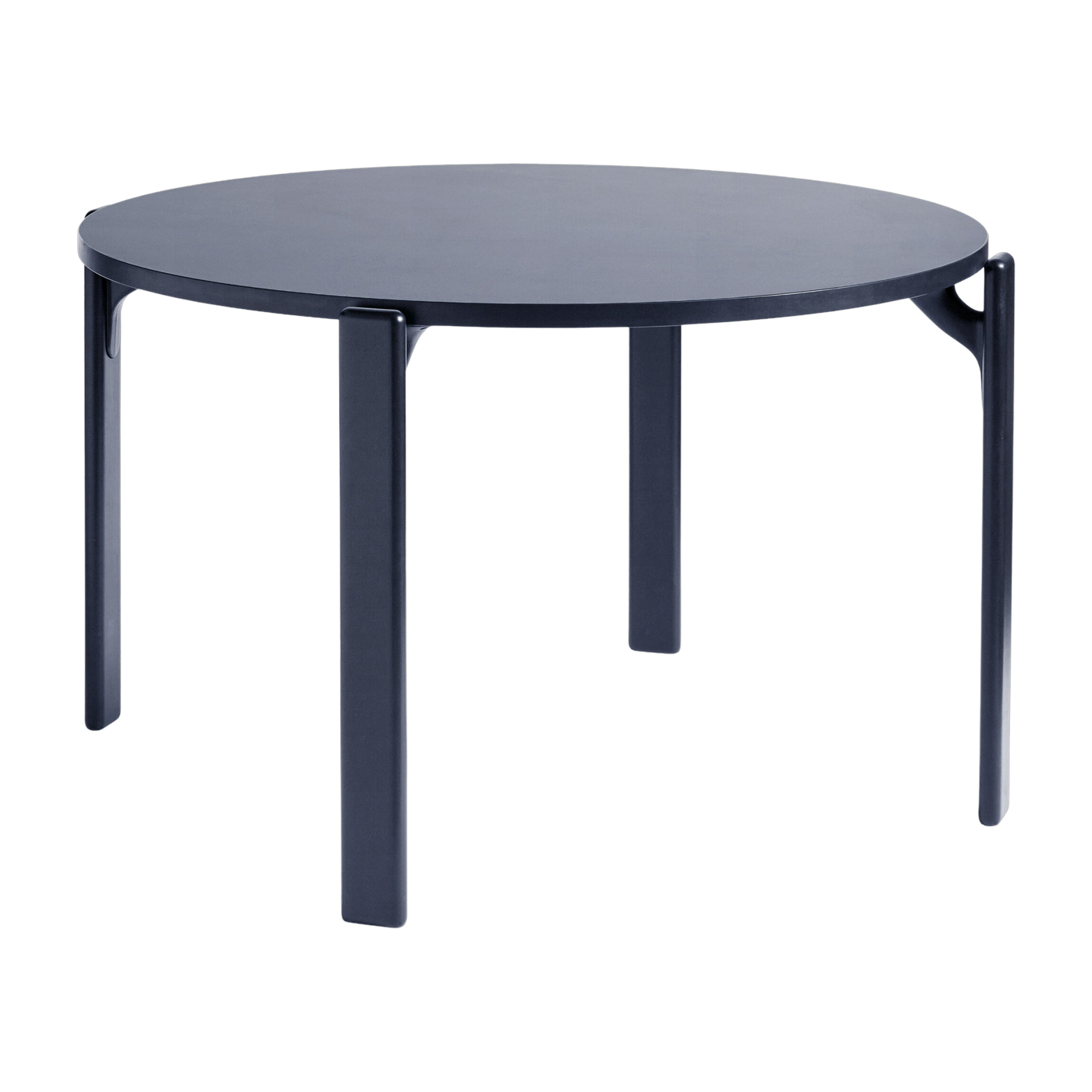 Tavolo da pranzo in faggio laccato blu scuro da 128 cm Rey - HAY