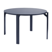 Esstisch aus dunkelblau lackierter Buche 128 cm Rey - -. HAY