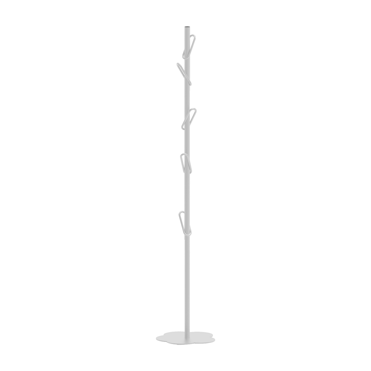 Appendiabiti in acciaio bianco Myflower - Meme Design