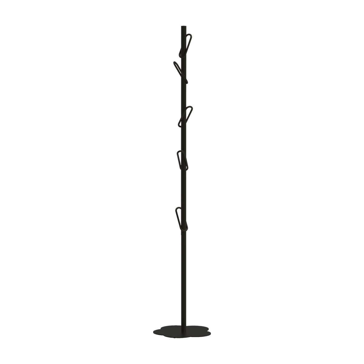 Appendiabiti in acciaio nero Myflower - Meme Design