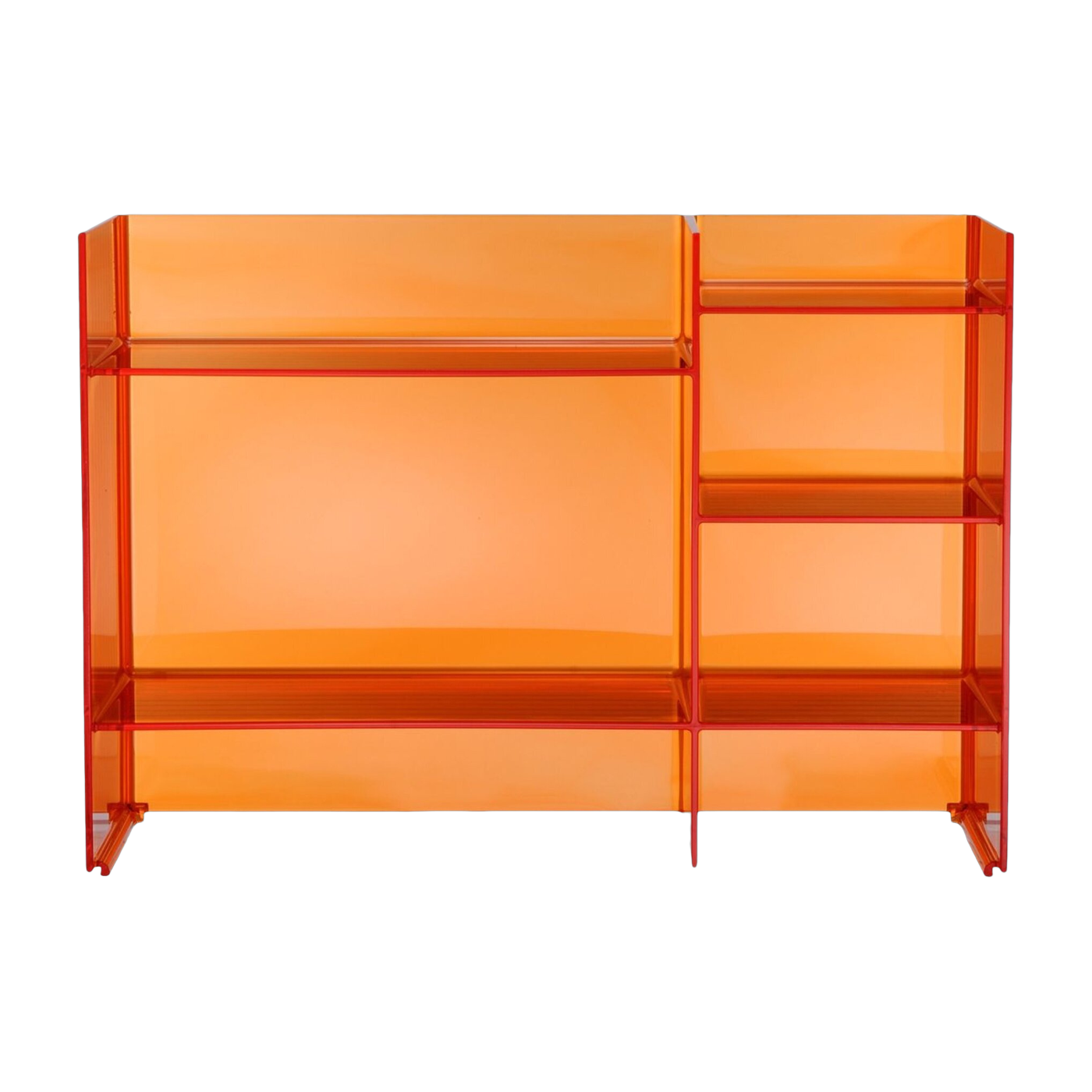 Aufbewahrungsmöbel in Mandarinenorange 75 x 53 cm Sound rack -. Kartell