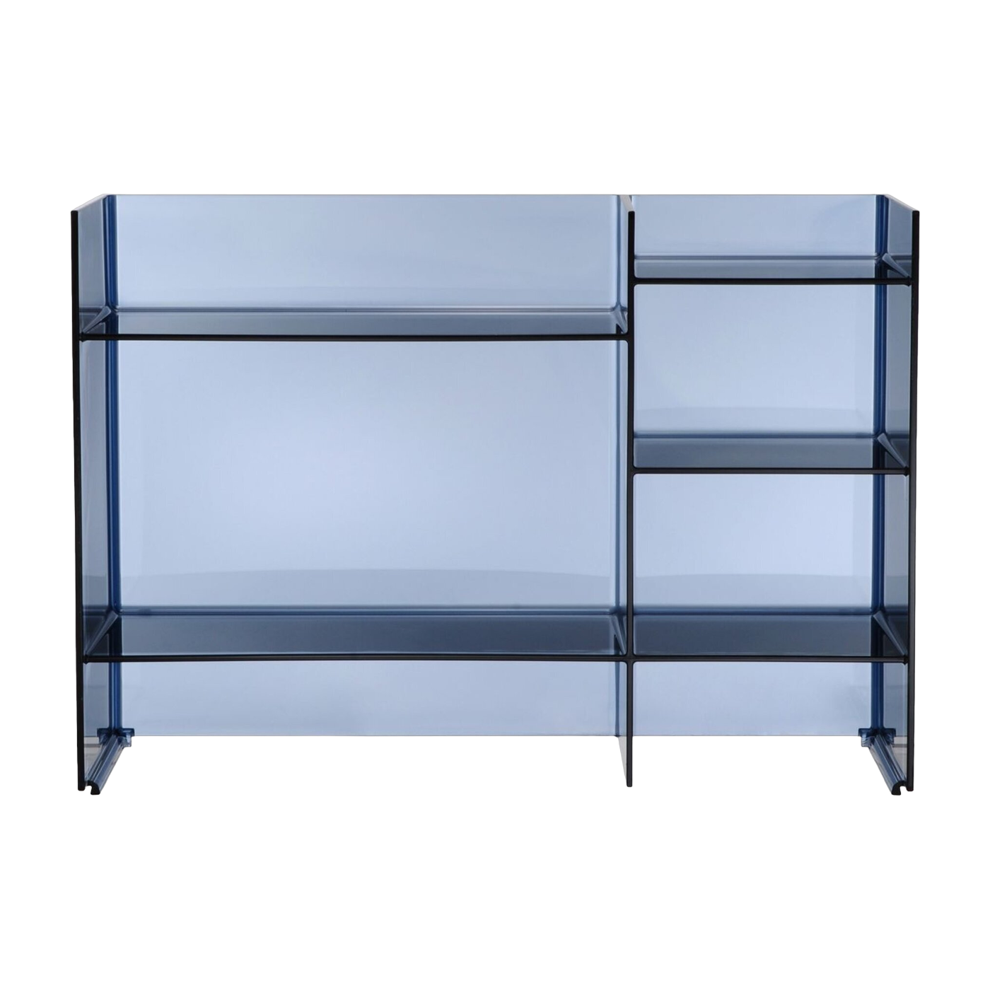 Blaues Aufbewahrungsmöbel 75 x 53 cm Sound rack -. Kartell