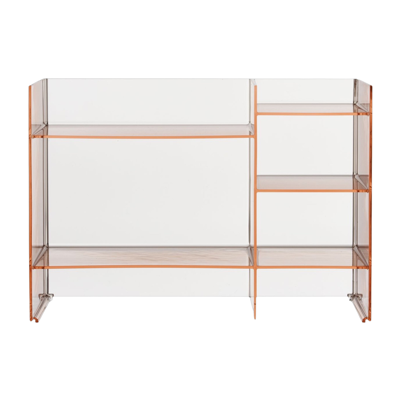 Mobile contenitore rosa nudo 75 x 53 cm Sound rack - Kartell