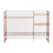 Mobile contenitore rosa nudo 75 x 53 cm Sound rack - Kartell