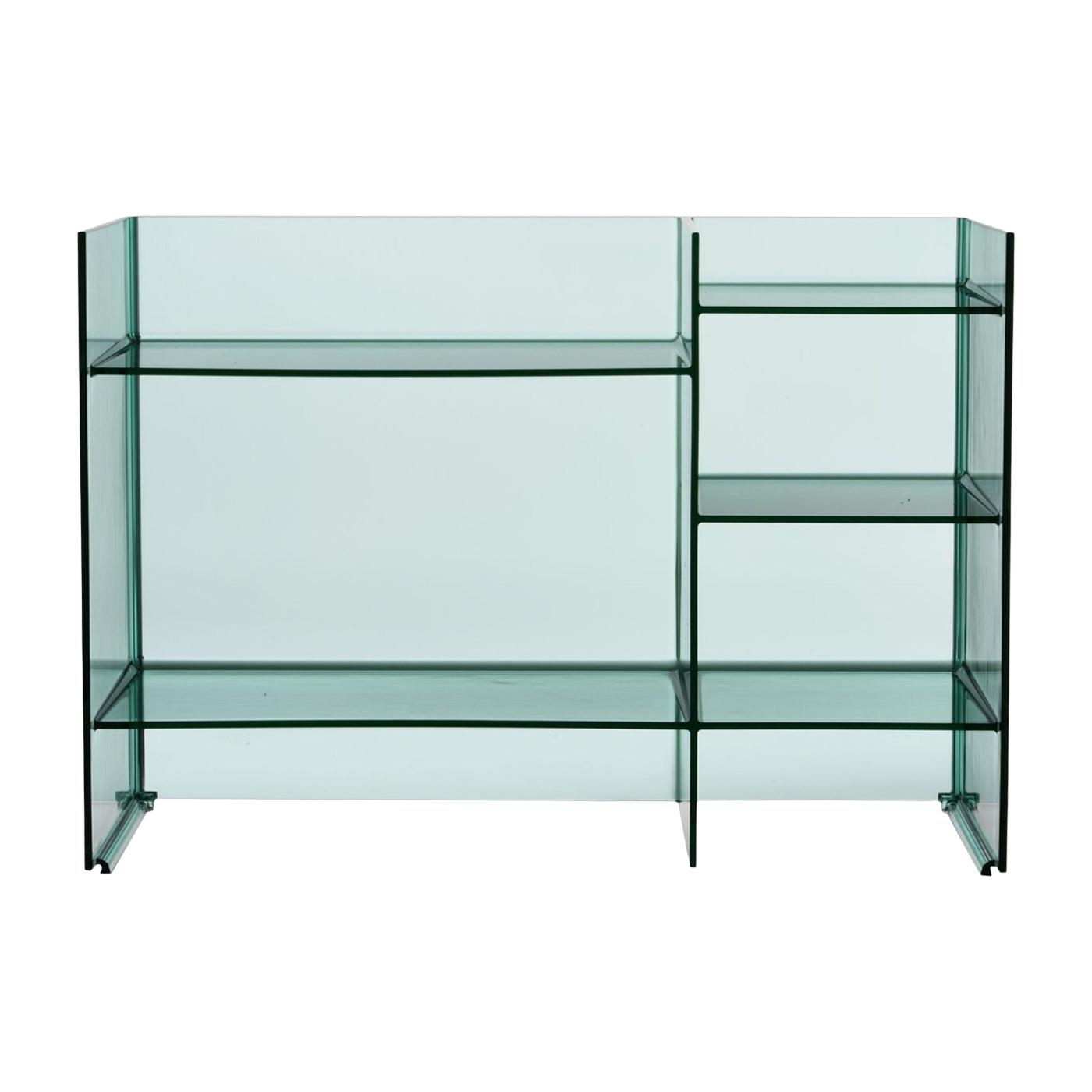 Aquamarin-grünes Aufbewahrungsmöbel 75 x 53 cm Sound rack -. Kartell