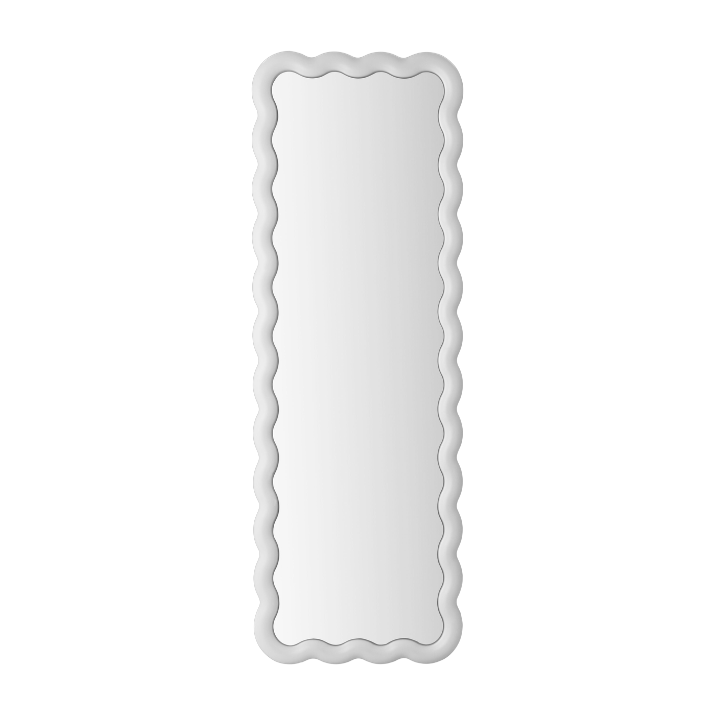 مرآة كبيرة من الزجاج والفولاذ الأبيض 160 × 55 سم Illu - Normann Copenhagen