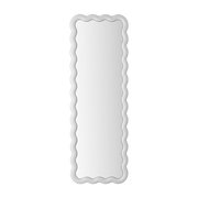 Grand 160 x 55 cm specchio in vetro bianco e acciaio Illu - Normann Copenhagen