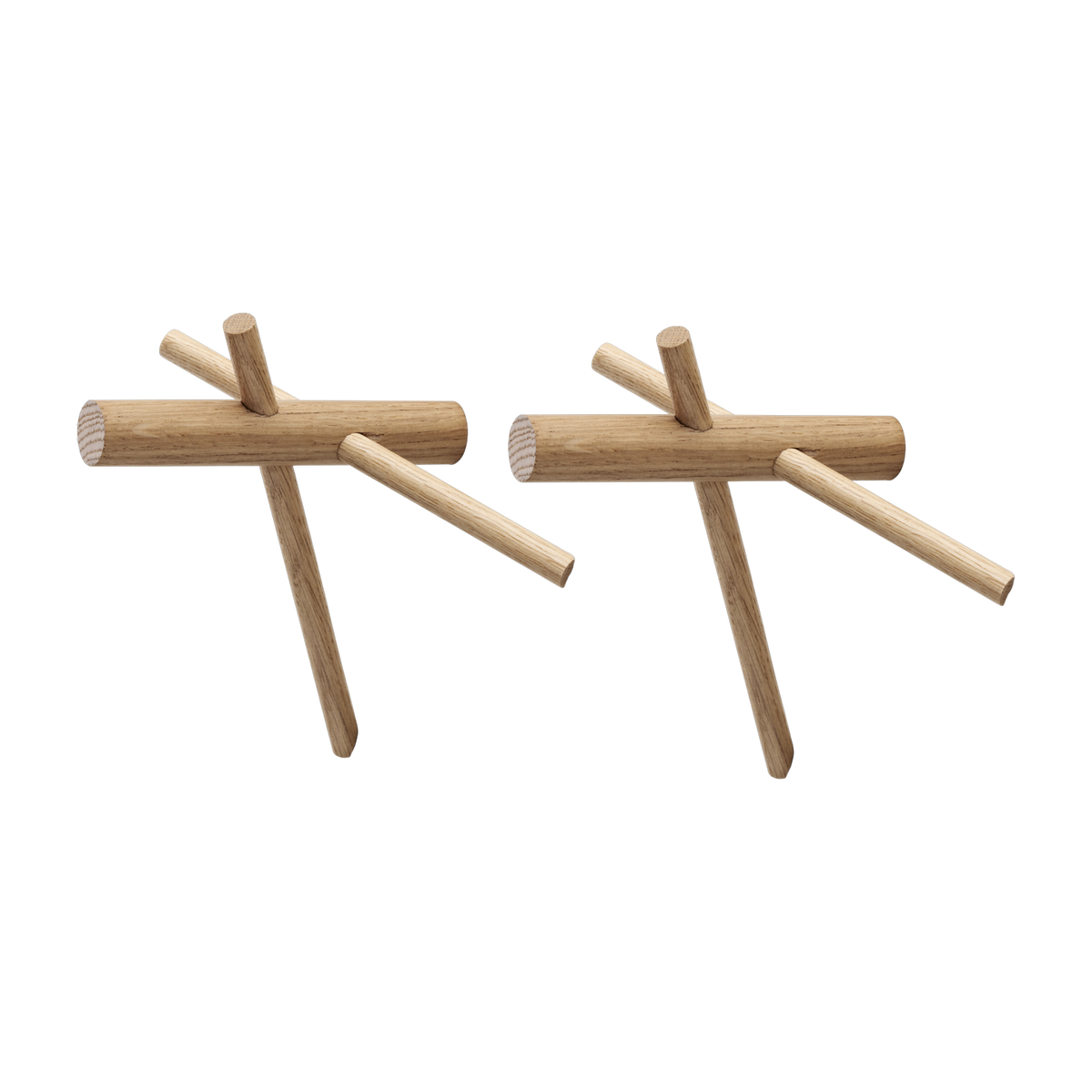 2 Crochets bâtons en chêne naturel - Normann Copenhagen