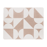Plaid en coton beige et caramel 150 x 200 cm Tul - noo.ma