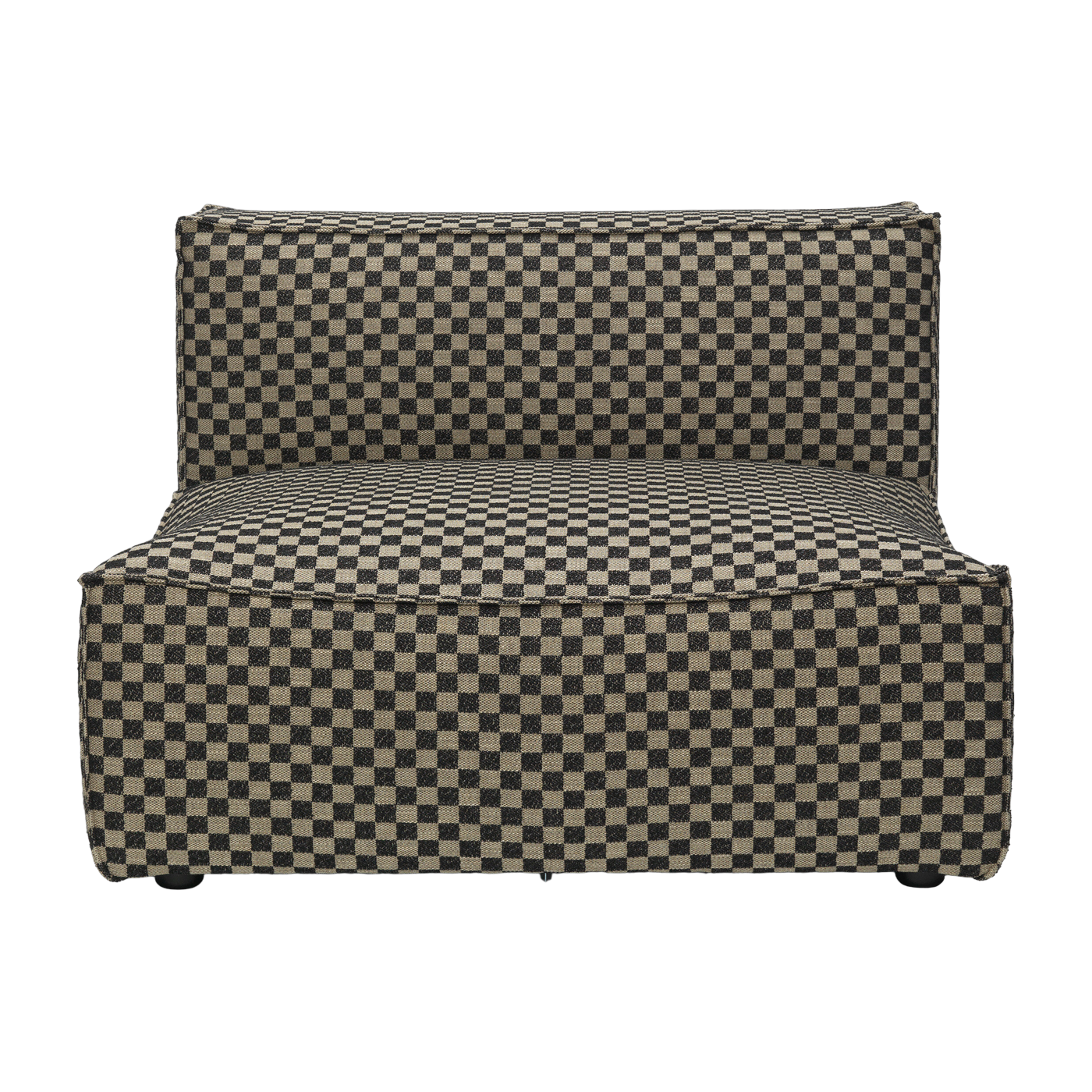 108 cm checkerboard fabric modular sofa Catena - Ferm Living