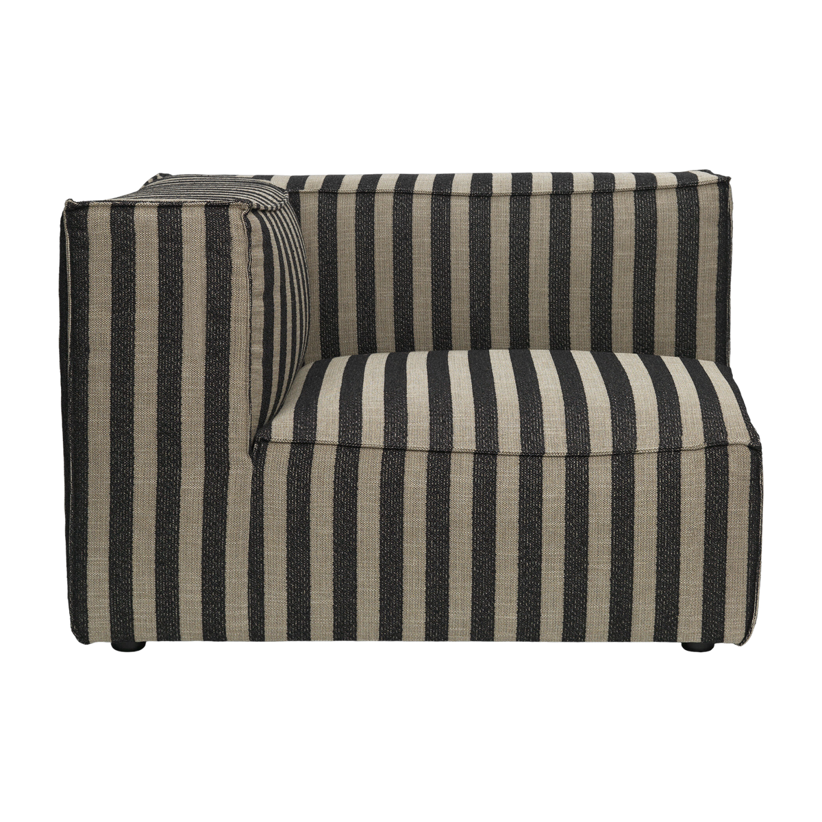 Sofá modulable de ángulo izquierdo en tela rayada 120 x 95 cm Catena - Ferm Living