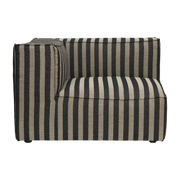 Modular sofa from angle left in striped fabric Catena - Ferm Living
