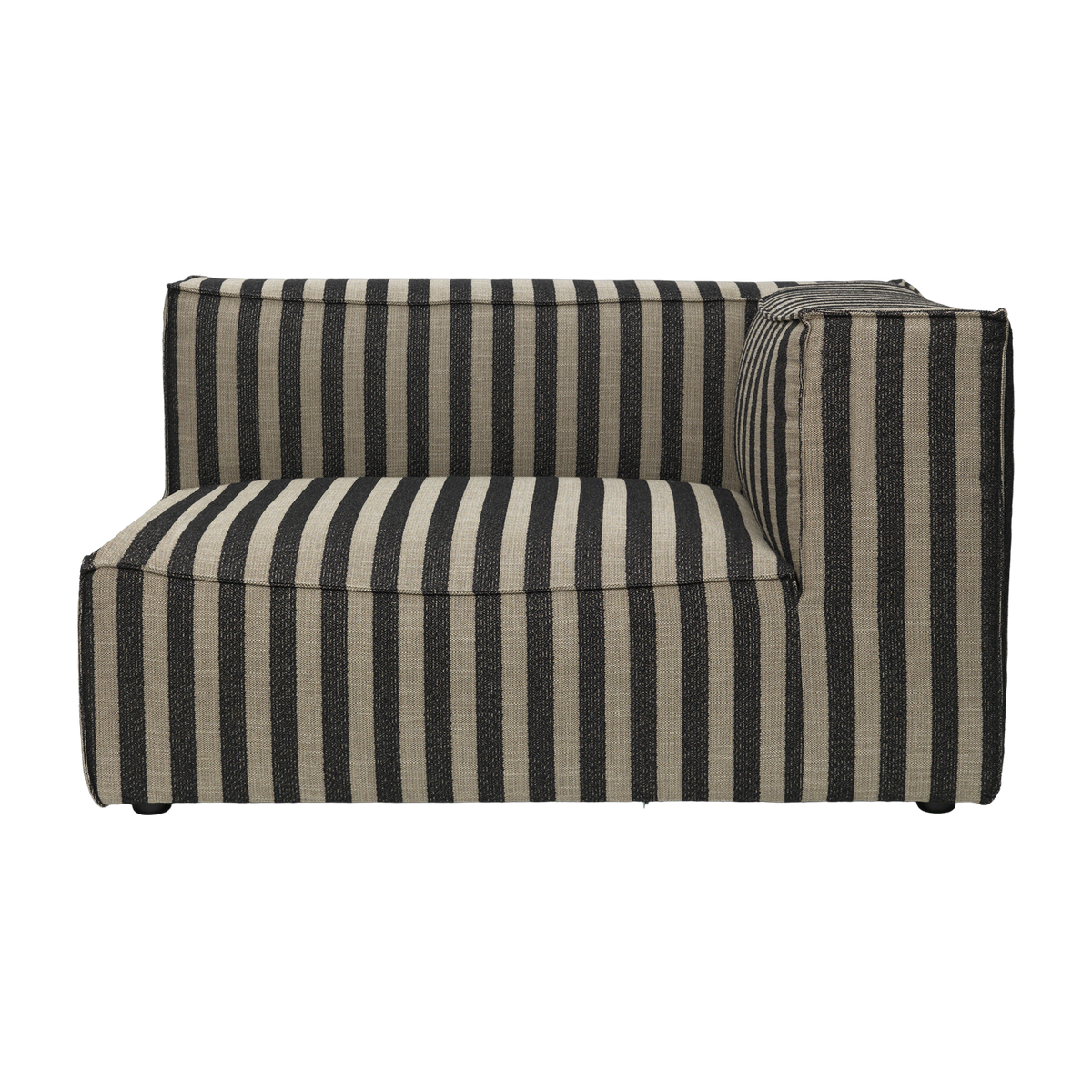 Sofá modulable de ángulo derecho en tela rayada 138 x 108 cm Catena - Ferm Living