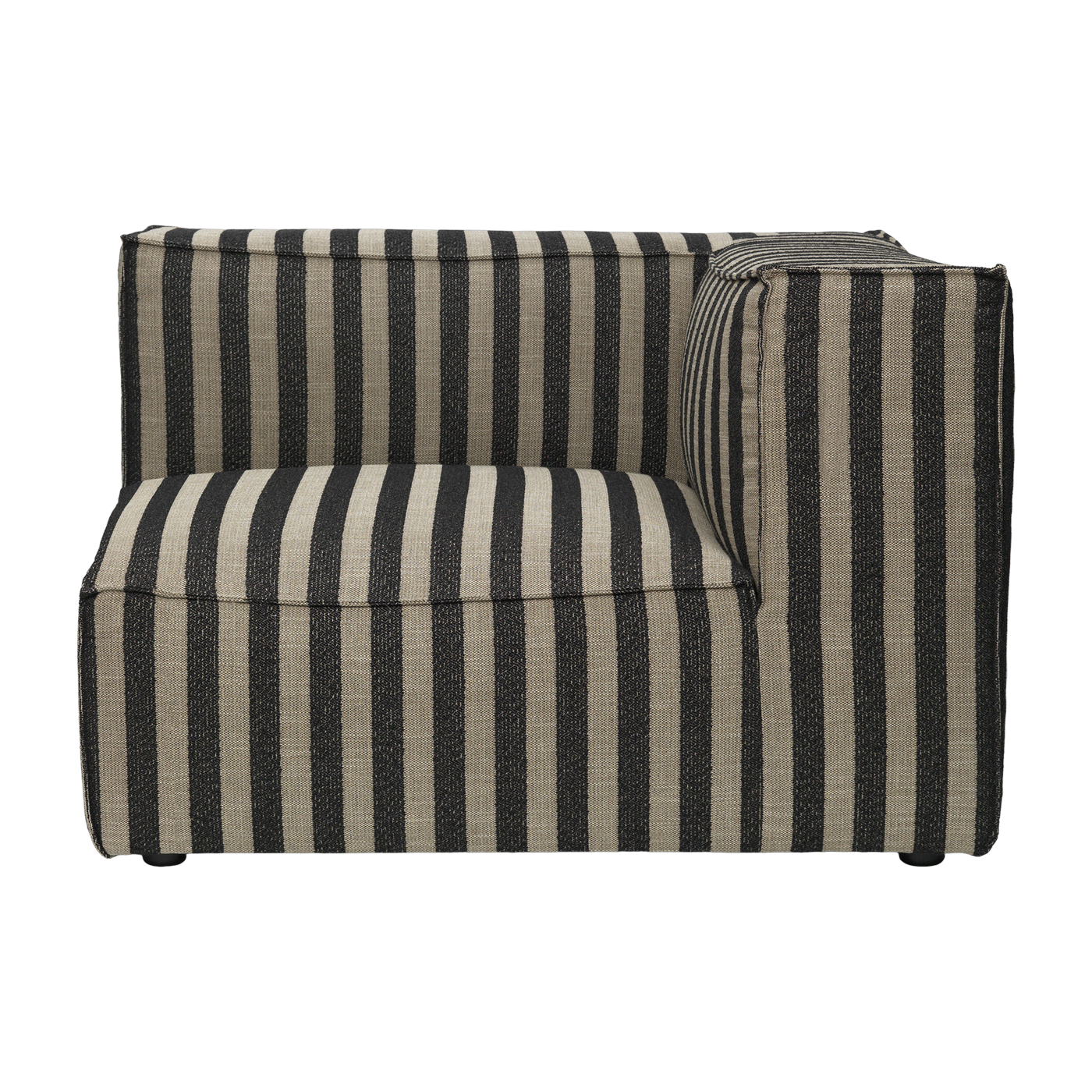 Sofá modulable de ángulo derecho en tela rayada 119 x 93 cm Catena - Ferm Living