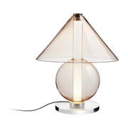 Lampe de table en verre transparent ambré Fragile - Marset