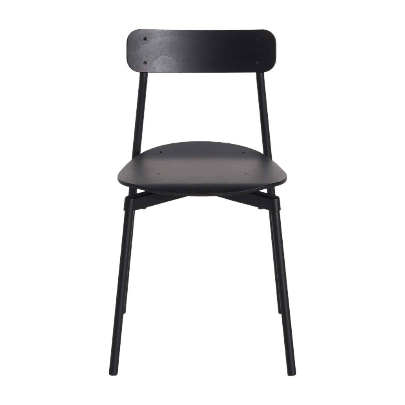 Chaise en hêtre et aluminium noir 78 cm Fromme - Petite Friture
