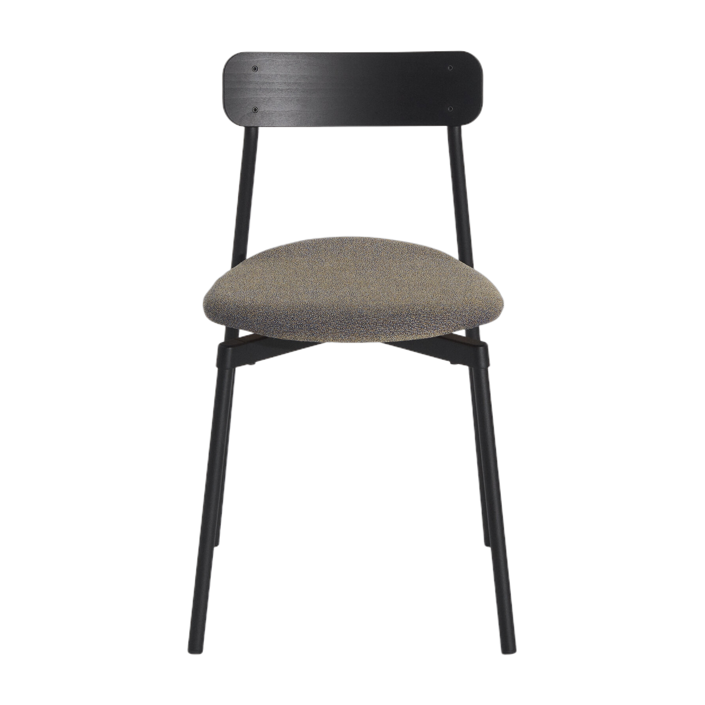 Chaise en hêtre noir tapissée 78 cm Fromme - Petite Friture