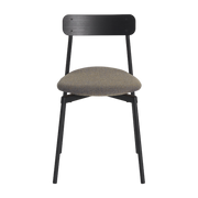 Upholstered black beech chair 78 cm Fromme - Petite Friture