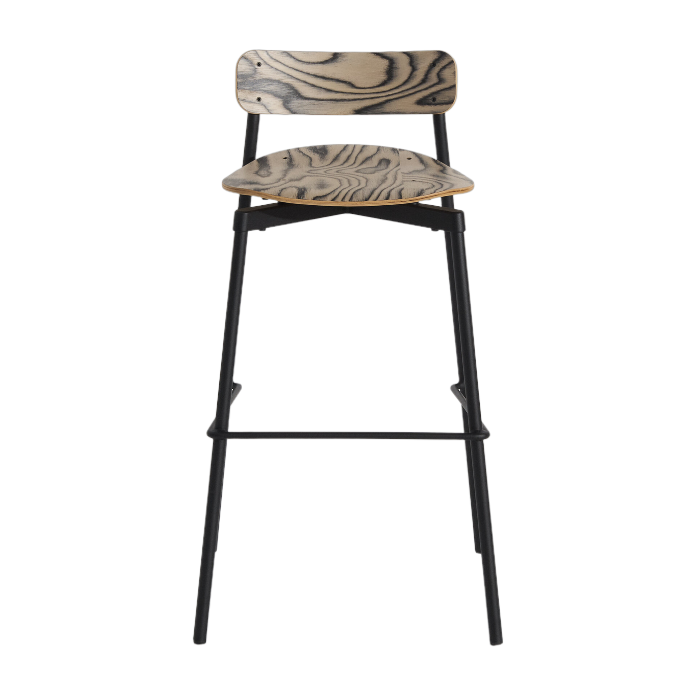 Chaise de bar en hêtre et aluminium alpi 91 cm Fromme - Petite Friture