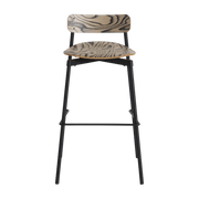Sgabello da bar in faggio e alluminio alpi 91 cm Fromme - Petite Friture