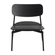 Fauteuil lounge en hêtre et aluminium noir 71 cm Fromme - Petite Friture