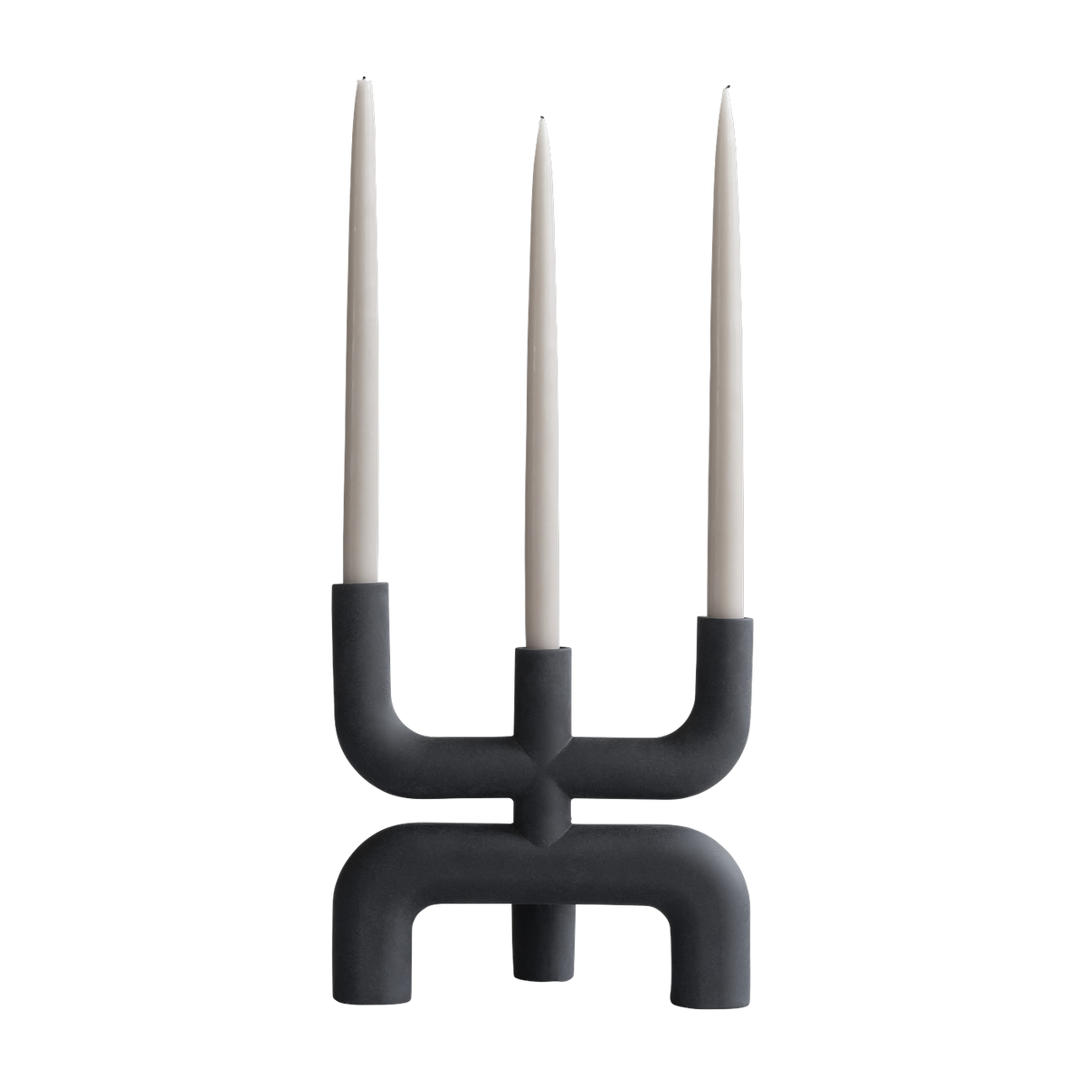 Bougeoir minimaliste noir Cobra - 101 Copenhagen