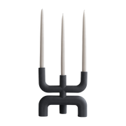 Cobra black minimalist candleholder - 101 Copenhagen