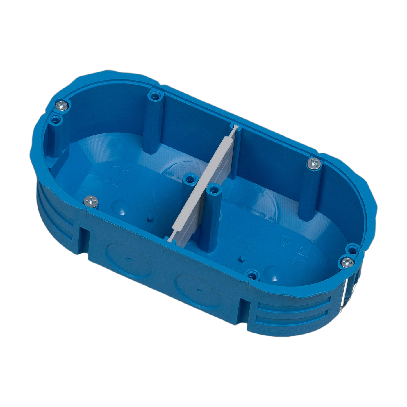 Caja de empotrar estándar 2G plástico azul 13 cm - Buster + Punch