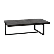 Tavolino da caffè in legno di mango e metallo marrone scuro 122 x 65 x 36 cm Loxton - Pomax