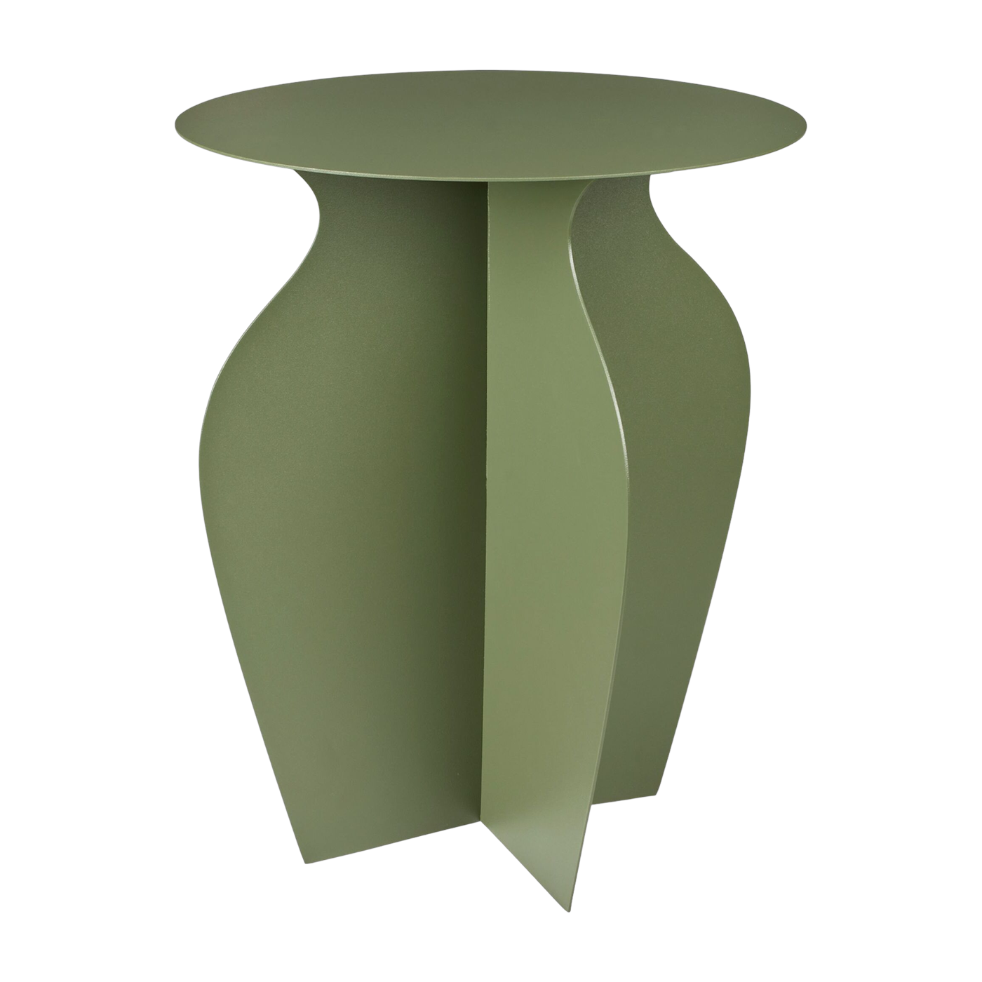 Mesa auxiliar de hierro verde Urna 35 x 45 cm - Broste Copenhagen