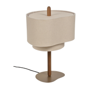 Lampada in metallo e tessuto color crema da 60 cm Pebble - Market set
