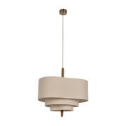 Cream fabric pendant 58 cm Pebble - Market Set