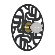 Wandleuchte aus schwarzem Metall 40 cm Labyrinth -. Market set