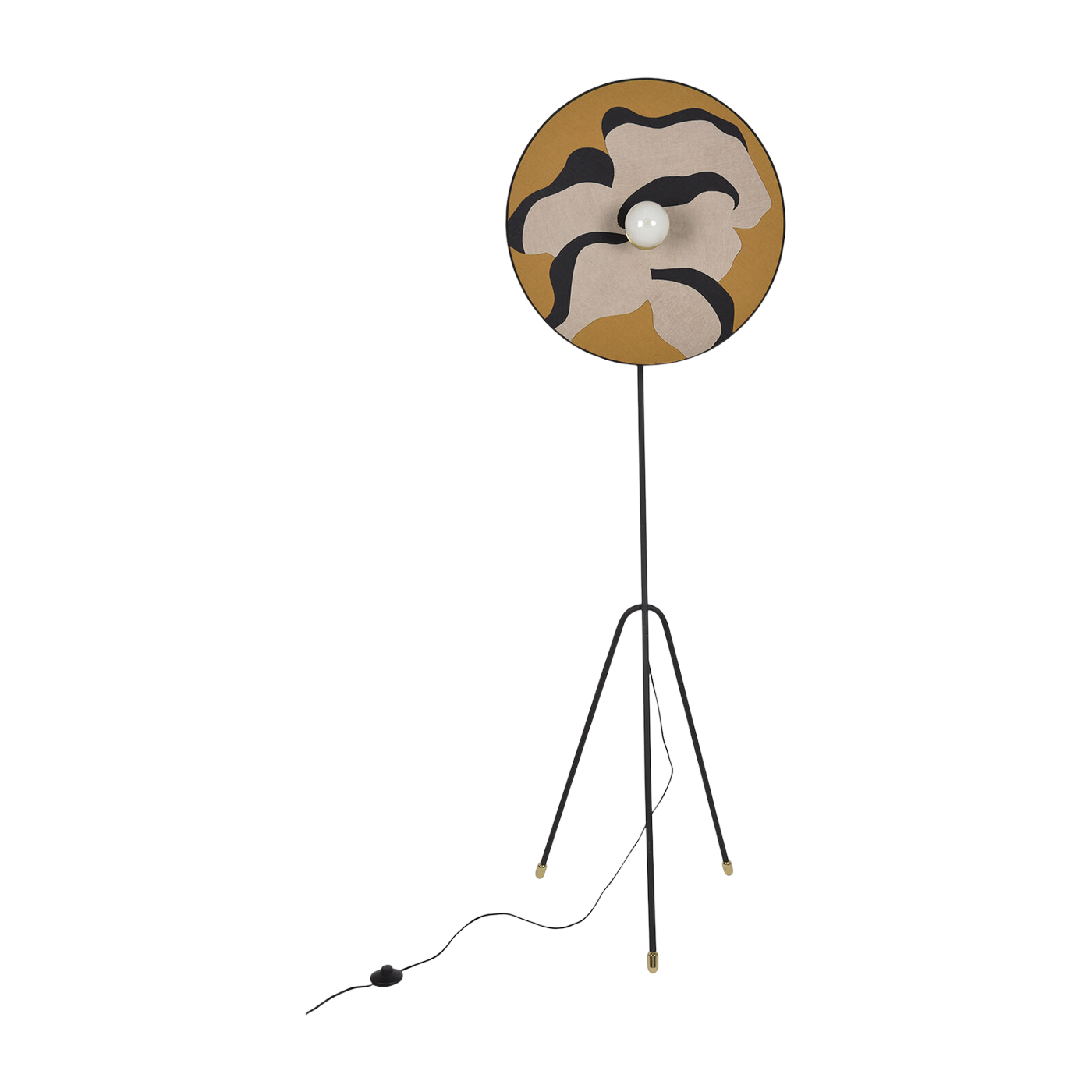 Metal floor lamp nostalgia curry 60 cm Sonia Laudet - Market Set