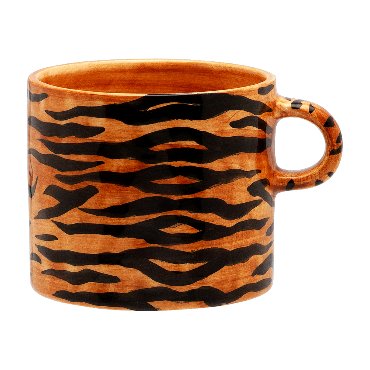 كوب سيراميك برسمة نمر 10 × 12.5 سم Tiger Stripe - Anna + Nina