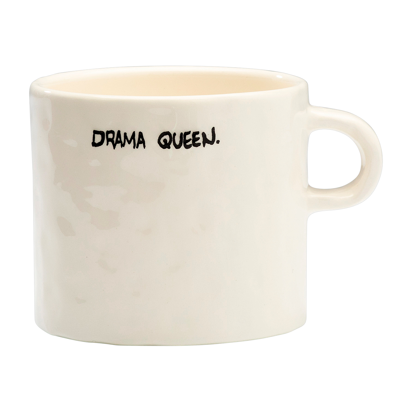 كوب سيراميك أبيض بكتابة Drama Queen - Anna + Nina