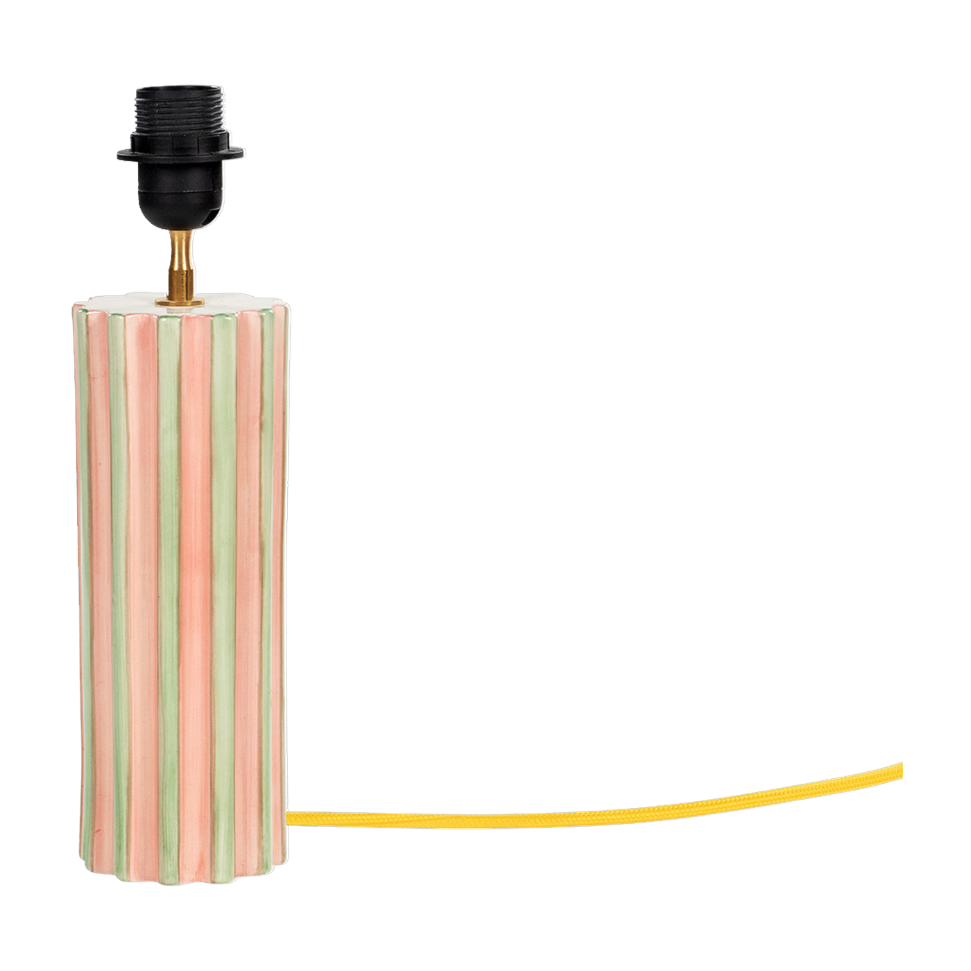 Pied de lampe en céramique vert et rose 10 x 34,5 cm Cloud Nine - Anna + Nina